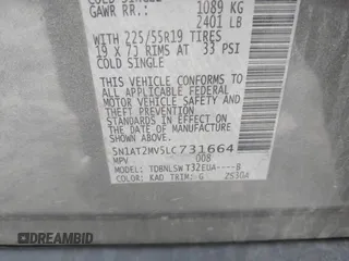 2020 Nissan Rogue S with VIN 5N1AT2MV5LC731664, listed as a IAAI auction lot 41832501 with 88,076 mi miles and . Bid and sale history available at DreamBid. Image 9.