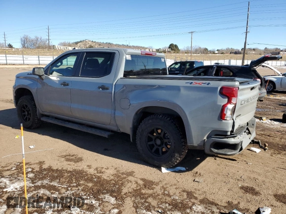 2024 Chevrolet Silverado 1500 Custom with VIN 3GCPDBEK6RG223886, listed as a Copart auction lot 41751785 with 23,300 mi miles and Salvage Title. Bid and sale history available at DreamBid. Image 2.
