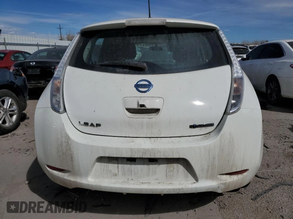 2015 Nissan LEAF SV with VIN 1N4AZ0CP2FC306391, listed as a Copart auction lot 45011273 with 56,669 mi miles and . Bid and sale history available at DreamBid. Image 6.