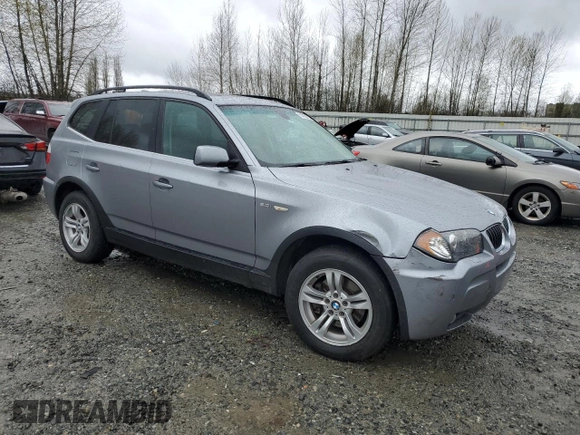 2006 BMW X3 3.0i with VIN WBXPA93446WG74047, listed as a Copart auction lot 51092935 with 96,110 mi miles and Salvage Title. Bid and sale history available at carsss.com. Image 4.