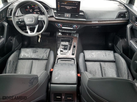 2023 Audi Q5 S line Prestige with VIN WA1FAAFY6P2191975, listed as a Copart auction lot 43663885 with 22,374 mi miles and Salvage Title. Bid and sale history available at carsss.com. Image 8.