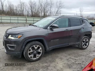 2018 Jeep Compass Limited with VIN 3C4NJDCB2JT373049, listed as a Copart auction lot 52282865 with 95,802 mi miles and Salvage Title. Bid and sale history available at carsss.com. Image 1.
