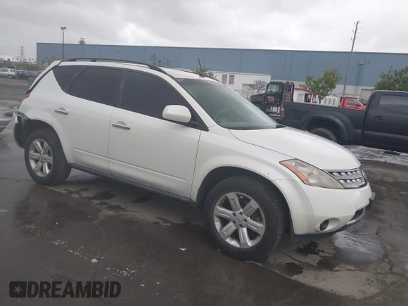 2007 Nissan Murano S with VIN JN8AZ08W77W636607, listed as a IAAI auction lot 41778534 with 187,821 mi miles and . Bid and sale history available at DreamBid. Image 1.