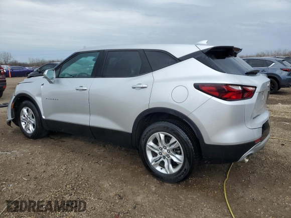 2020 Chevrolet Blazer LT with VIN 3GNKBHRS1LS618065, listed as a Copart auction lot 52375015 with 57,904 mi miles and Salvage title. Bid and sale history available at DreamBid. Image 2.