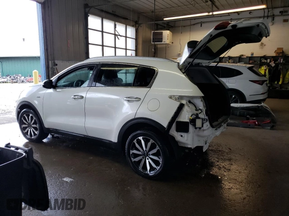 2019 Kia Sportage EX with VIN KNDPNCAC5K7542179, listed as a Copart auction lot 47737525 with 40,424 mi miles and Non Repairable. Bid and sale history available at carsss.com. Image 2.