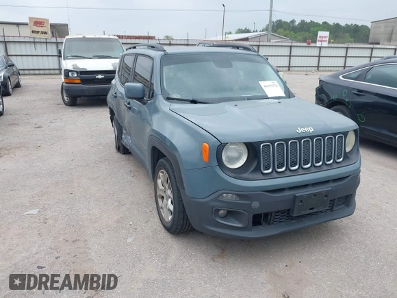 2017 Jeep Renegade Latitude with VIN ZACCJABB7HPG62825, listed as a IAAI auction lot 41919378 with 105,184 mi miles and . Bid and sale history available at DreamBid. Image 1.