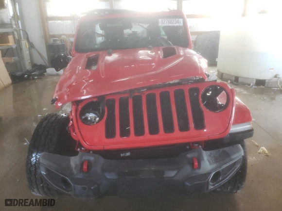 2021 Jeep Wrangler Unlimited Willys with VIN 1C4HJXDM6MW584736, listed as a Copart auction lot 82788234 with 21,872 mi miles and Salvage Title. Bid and sale history available at carsss.com. Image 5.