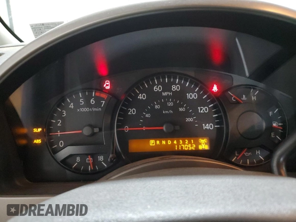 2005 Nissan Titan SE with VIN 1N6BA06B05N519961, listed as a Copart auction lot 62262905 with 117,052 mi miles and Salvage title. Bid and sale history available at DreamBid. Image 9.
