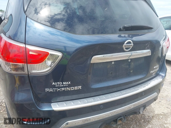 2014 Nissan Pathfinder S with VIN 5N1AR2MM8EC626657, listed as a IAAI auction lot 42655040 with 151,352 mi miles and . Bid and sale history available at DreamBid. Image 6.