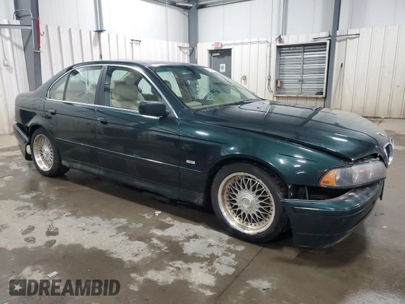 2001 BMW 5 Series 525i with VIN WBADT33481GF40536, listed as a Copart auction lot 48314315 with 165,461 mi miles and Salvage Title. Bid and sale history available at carsss.com. Image 4.