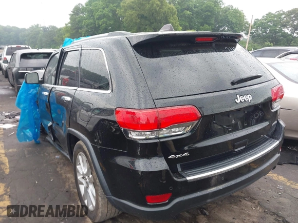 2017 Jeep Grand Cherokee Limited with VIN 1C4RJFBG9HC912492, listed as a IAAI auction lot 42161318 with Not provided miles and . Bid and sale history available at DreamBid. Image 3.