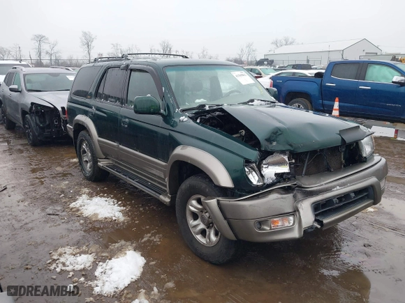 2000 Toyota 4Runner Limited with VIN JT3HN87R6Y0265299, listed as a IAAI auction lot 41569862 with 216,917 mi miles. Bid and sale history available at carsss.com. Image 1.
