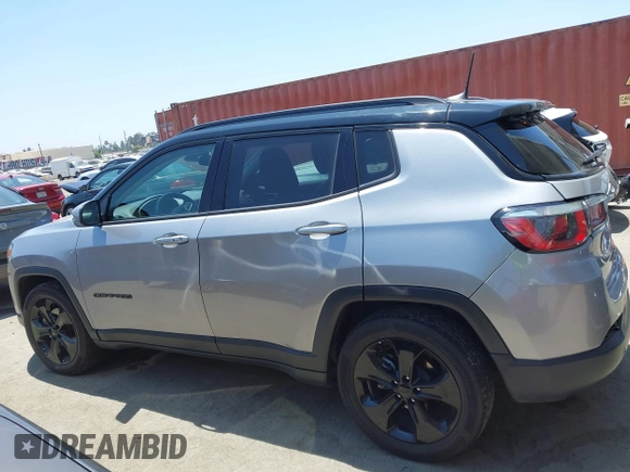 2019 Jeep Compass Latitude with VIN 3C4NJCBBXKT613848, listed as a IAAI auction lot 42598962 with 47,550 mi miles and . Bid and sale history available at DreamBid. Image 14.