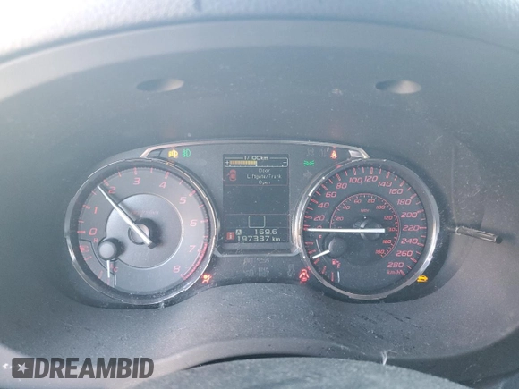 2016 Subaru WRX Limited with VIN JF1VA1L68G9803563, listed as a Copart auction lot 48259365 with 197,337 mi miles and Salvage Title. Bid and sale history available at carsss.com. Image 9.