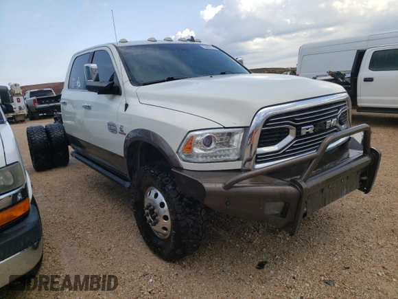 2018 Ram 3500 Laramie Longhorn z VIN 3C63RRKL7JG354150, wystawiony jako Copart lot #56087194 z przebiegiem 109 170 mil mil oraz Czysty tytuł • Clean title. Historia ofert i sprzedaży dostępna na DreamBid. Obrazek 4.