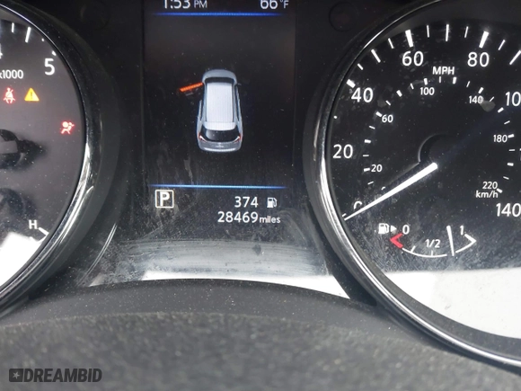 2019 Nissan Rogue SL with VIN 5N1AT2MT5KC844396, listed as a IAAI auction lot 40858867 with 28,469 mi miles. Bid and sale history available at carsss.com. Image 15.
