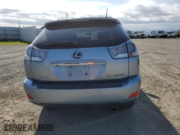 2008 Lexus RX 400h with VIN JTJHW31UX82070428, listed as a Copart auction lot 53703095 with 119,819 mi miles and Salvage Title. Bid and sale history available at DreamBid. Image 6.