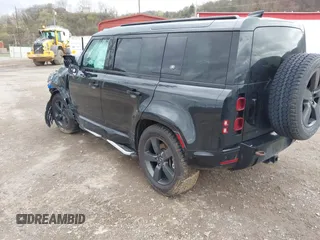 2022 Land Rover Defender X-Dynamic SE with VIN SALE27RU4N2099814, listed as a IAAI auction lot 41951353 with 54,606 mi miles and . Bid and sale history available at DreamBid. Image 3.