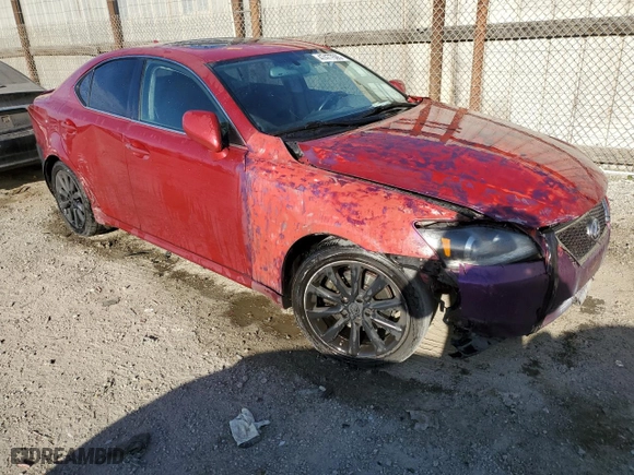 2009 Lexus IS 250 with VIN JTHBK262995106789, listed as a Copart auction lot 47477595 with 163,954 mi miles and Salvage Title. Bid and sale history available at carsss.com. Image 4.