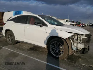 2022 Lexus RX with VIN 2T2YGMDA1NC073573, listed as a Copart auction lot 43224755 with 62,788 mi miles and Salvage Title. Bid and sale history available at carsss.com. Image 4.