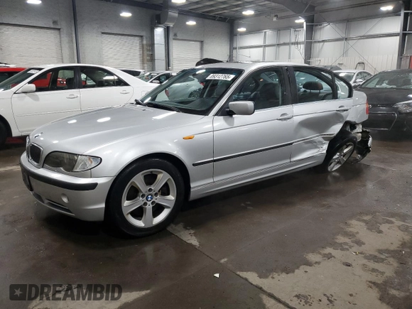 2004 BMW 3 Series 330xi with VIN WBAEW53404PN34206, listed as a Copart auction lot 89312765 with 136,885 mi miles and Salvage Title. Bid and sale history available at carsss.com. Image 1.