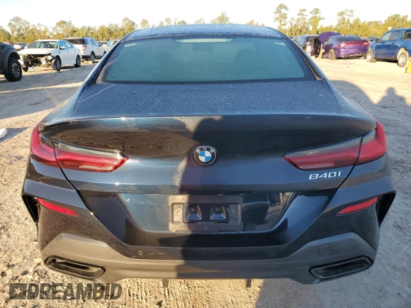 2024 BMW 8 Series 840i with VIN WBAGV2C03RCN18605, listed as a Copart auction lot 81984784 with 0 mi miles and Salvage Title. Bid and sale history available at carsss.com. Image 6.