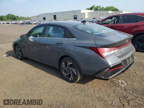 2024 Hyundai Elantra SEL with VIN KMHLS4DG7RU748901, listed as a Copart auction lot 59608625 with 21,072 mi miles and Salvage title. Bid and sale history available at DreamBid. Image 2.