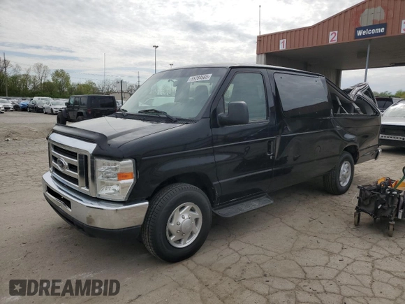 2012 Ford Econoline Passenger XL with VIN 1FBSS3BL3CDA97191, listed as a Copart auction lot 55284565 with 282,195 mi miles and Salvage title. Bid and sale history available at DreamBid. Image 1.