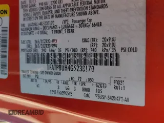2016 Ford Mustang EcoBoost Premium z VIN 1FATP8UH4G5238170, wystawiony jako Copart lot #59298495 z przebiegiem 95 684 mil mil oraz Szkoda całkowita • Salvage title. Historia ofert i sprzedaży dostępna na DreamBid. Obrazek 13.