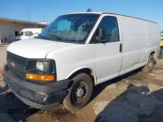 2017 Chevrolet Express Cargo Van with VIN 1GCWGBFF0H1109366, listed as a IAAI auction lot 41494549 with 181,398 mi miles. Bid and sale history available at carsss.com. Image 20.