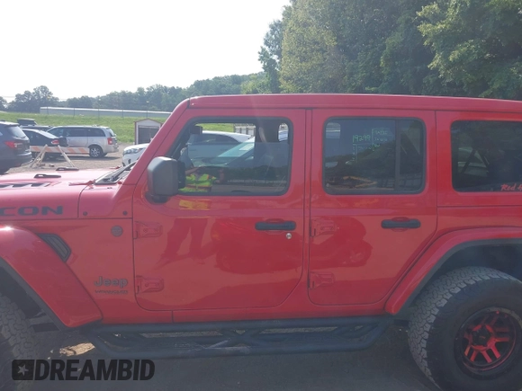 2022 Jeep Wrangler Unlimited Rubicon with VIN 1C4HJXFG0NW100620, listed as a IAAI auction lot 42534993 with 21,614 mi miles and . Bid and sale history available at DreamBid. Image 14.