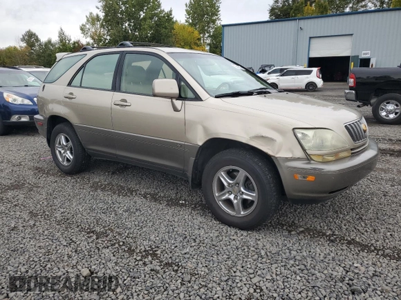 2002 Lexus RX 300 with VIN JTJHF10U920277790, listed as a Copart auction lot 76418144 with 206,387 mi miles and Salvage Title. Bid and sale history available at carsss.com. Image 4.