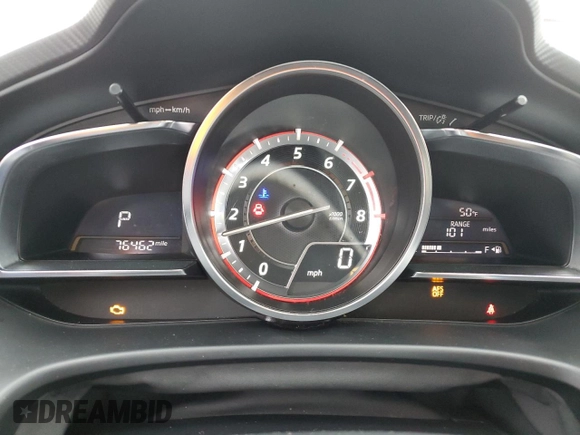 2014 Mazda 3 S Grand Touring z VIN JM1BM1M39E1203476, wystawiony jako Copart lot #50562325 z przebiegiem 76 462 mil mil oraz Szkoda całkowita • Salvage title. Historia ofert i sprzedaży dostępna na DreamBid. Obrazek 9.