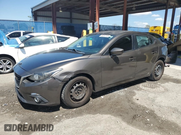 2014 Mazda 3 i Sport with VIN JM1BM1U7XE1184715, listed as a Copart auction lot 49257115 with 110,715 mi miles and Salvage Title. Bid and sale history available at DreamBid. Image 1.