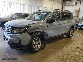2023 Honda Passport TrailSport with VIN 5FNYF8H62PB015605, listed as a Copart auction lot 47208655 with 0 miles and Salvage Title. Bid and sale history available at carsss.com. Image 1.