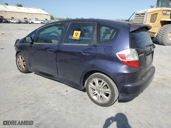 2009 Honda Fit Sport w/Navi with VIN JHMGE88649S011431, listed as a Copart auction lot 50240795 with 0 mi miles and Salvage Title. Bid and sale history available at carsss.com. Image 2.