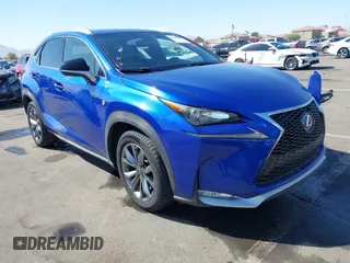 2015 Lexus NX 200t with VIN JTJYARBZ6F2018562, listed as a IAAI auction lot 41589952 with 161,182 mi miles. Bid and sale history available at carsss.com. Image 1.