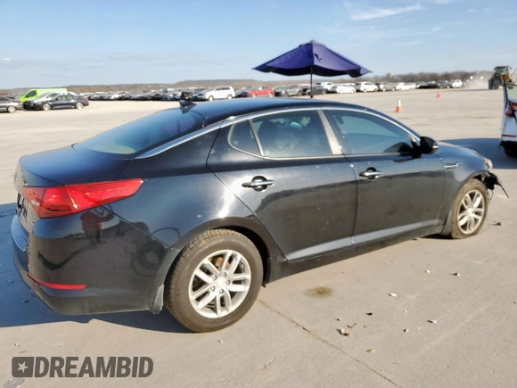 2013 Kia Optima LX with VIN 5XXGM4A74DG257091, listed as a Copart auction lot 47219175 with 136,300 mi miles and Salvage Title. Bid and sale history available at carsss.com. Image 3.