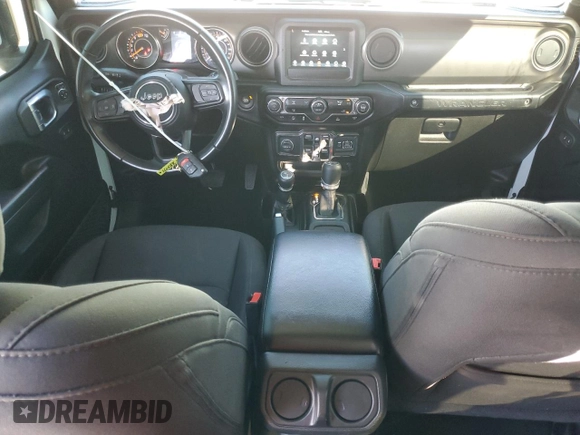 2022 Jeep Wrangler Unlimited Sport S with VIN 1C4HJXDNXNW256780, listed as a Copart auction lot 76101474 with 56,954 mi miles and Salvage Title. Bid and sale history available at carsss.com. Image 8.