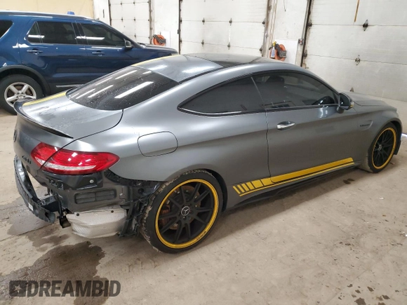 2017 Mercedes-Benz C 63 S AMG with VIN WDDWJ8HB2HF435306, listed as a Copart auction lot 82565744 with 46,587 mi miles and Salvage Title. Bid and sale history available at carsss.com. Image 3.