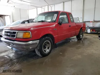 1996 Ford Ranger XLT with VIN 1FTCR14X3TPA86027, listed as a Copart auction lot 74843694 with 131,842 mi miles and Salvage Title. Bid and sale history available at carsss.com. Image 1.