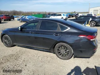 2018 Genesis G80 3.3T Sport with VIN KMHGN4JB3JU243539, listed as a Copart auction lot 43653695 with 81,008 mi miles and Salvage Title. Bid and sale history available at carsss.com. Image 2.