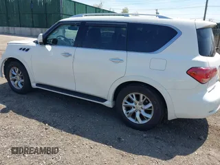 2013 Infiniti QX56 with VIN JN8AZ2NE5D9042826, listed as a IAAI auction lot 42073857 with 77,960 mi miles and . Bid and sale history available at DreamBid. Image 3.