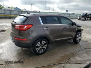 2012 Kia Sportage EX with VIN KNDPCCA27C7206841, listed as a Copart auction lot 54396565 with 155,093 mi miles and Salvage title. Bid and sale history available at DreamBid. Image 3.