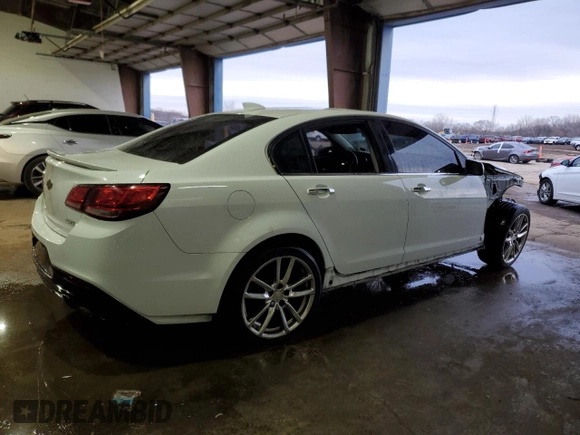 2015 Chevrolet SS with VIN 6G3F15RWXFL105232, listed as a Copart auction lot 43782945 with Not provided miles and Salvage title. Bid and sale history available at DreamBid. Image 3.