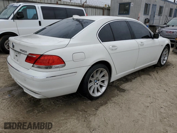 2006 BMW 7 Series 750i с VIN WBAHL835X6DT01146, выставлен на аукционе Copart как лот 58617325 с пробегом 99 178 миль миль и Чистый • Clean title. История ставок и продаж доступна на DreamBid. Изображение 3.