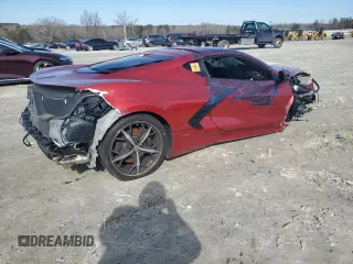 2022 Chevrolet Corvette 2LT with VIN 1G1YB2D46N5120927, listed as a Copart auction lot 88921645 with 0 mi miles and Salvage Title. Bid and sale history available at carsss.com. Image 3.