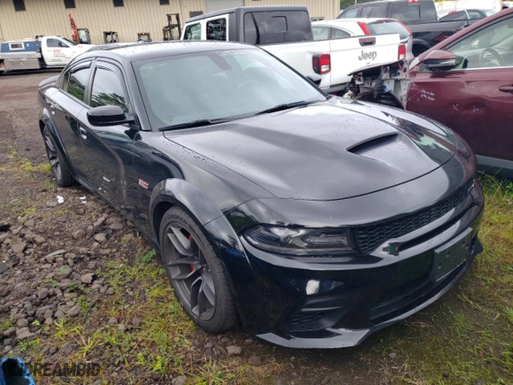 2021 Dodge Charger Scat Pack Widebody with VIN 2C3CDXGJ0MH602783, listed as a Copart auction lot 72753684 with 28,625 mi miles and Clean Title. Bid and sale history available at carsss.com. Image 4.