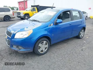 2009 Chevrolet Aveo 1LT with VIN KL1TD66E29B679088, listed as a IAAI auction lot 42606534 with Not provided miles and . Bid and sale history available at DreamBid. Image 2.