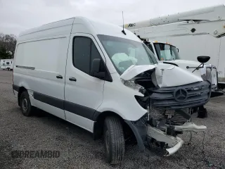 2023 Mercedes-Benz Sprinter Cargo with VIN W1Y40BHY4PT143979, listed as a Copart auction lot 49113905 with 42,295 mi miles and Salvage Title. Bid and sale history available at carsss.com. Image 4.